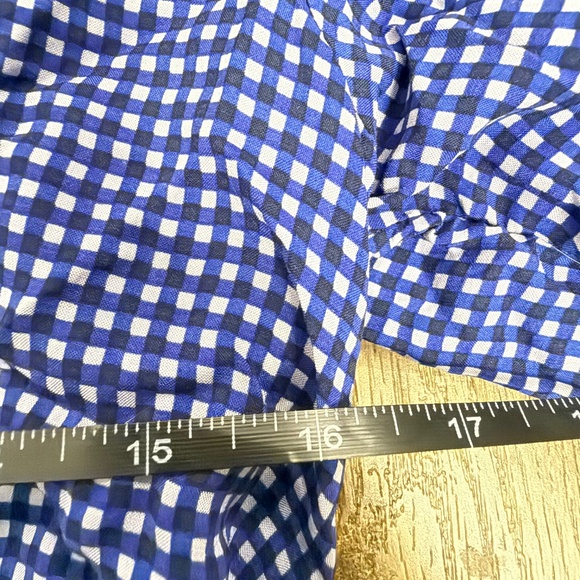 Free People Pippa Short Sleeve Mini Dress Blue Gingham Size Small NWT - Picture 6 of 9